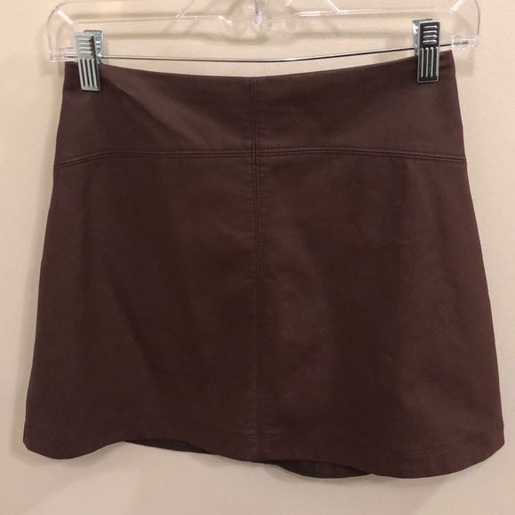Abercrombie and Fitch leather mini skirt - Picture 1 of 4